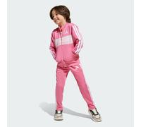 Adidas Seasonal Essentials Tiberio 3 Stripes Tricot Tracksuit Rose 3-4 Years Garçons,Filles