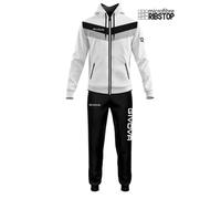 Survêtement microfibre Givova Matador - Blanc/Noir - Taille M - Homme - Football - Imperméable - Manches longues XXL