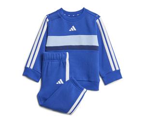 Survêtement molleton ras-du-cou bébé adidas 3-Stripe Tiro Seasonal Essentials Bleu 6/9 mois Unisex