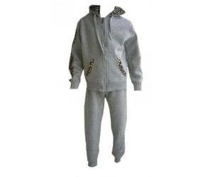 Survetement - NPZ - Jogging enfant gris léopard - Taille 2 à 14 ans - Pantalon élastique - Veste zippée 4 ans