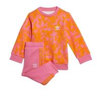Survêtement Orange/Rose Fille Adidas Crew Set 3 - 6 mois