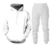 Survêtement Personnalisable Imprimé en 3D pour Hommes et Femmes, Sweat À Capuche/Fermeture Éclair/Pantalon/Ensemble À La Mode, Vêtements De Sport pour Couple, À Faire Soi-même Hoodie Set,S