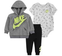 Nike JDI TOSS 3PC FZ PANT SET, Gris/Noir, 6 mois