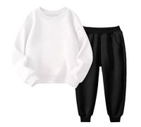 Survêtement pour Enfant garçon et Fille Sweat-Shirt à Manches Longues + Pantalon Sportswear, Tracksuit Set for Jogging Solide - Chaud - décontracté - Loisirs Ensemble Veste Polaire pour bébé
