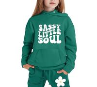 Survêtement pour Filles Costumes Fille Mode Ensembles Enfant Unisex Enfants Street Dancewear Suit Pratique et Confortable Pantalon Sweats Haut 2 Pièce Jogging Costume