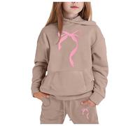 Survêtement pour filles Ensemble Fille Jogging Enfant Automne et Hiver Costume Joggers Sports Sweat Capuche Pantalons Costumne Sport