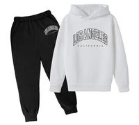 Survêtement pour Filles Ensemble Fille Jogging Enfant Enfants Sports Sweat Capuche Pantalons Tenue de Running