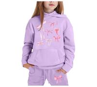 Survêtement pour filles Ensemble Fille Maillots de Enfants Vêtement d'automne Printemps Sport d'Entraînement Décontracté Sweat Capuche et Bas Jogging Vêtements Mode 5-15 Ans