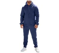 Survêtement pour Homme 2 Pièces Sport Extérieur Sweat Polaire et Pantalon Classique Couleur Unie Chaud Sportswear Survetement Hiver Décontracté Grandes Tailles Survetements pour La Vie Quotidienne
