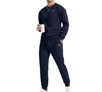 Survêtement pour homme - Ensemble complet - Pull à capuche décontracté à manches longues - Ensemble sweat à capuche et jogging - Extensible - Cordon de serrage à la taille - 2 pièces - Vêtements de