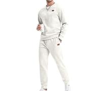 Survêtement pour homme - Ensemble complet - Pull à capuche décontracté à manches longues - Ensemble sweat à capuche et jogging - Extensible - Cordon de serrage à la taille - 2 pièces - Vêtements de