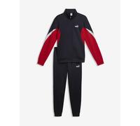 Survêtement Puma Essential Block Poly Suit noir rouge blanc - S