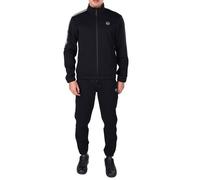 Survêtement Sergio Tacchini Cesena noir avec bandes XS