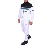 Survêtement Sergio Tacchini Scorpione Blanc Méditerranée en 100% polyester - disponible chez Gasoil Footwear Bruxelles L