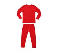 Survêtements complets pour homme - Ensemble de sous-vêtements thermiques en laine - Haut à manches longues et pantalon long - De Dong - Pour la marche, la course à pied, la randonnée, Rouge, XXL