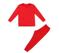 Survêtements complets pour homme - Ensemble de sous-vêtements thermiques en laine - Haut à manches longues et pantalon long - De Dong - Pour la marche, la course à pied, la randonnée, rouge pastèque