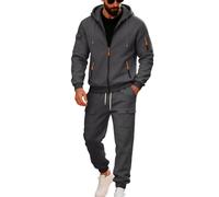 SurvêTements Homme,Tenue d'affaires Moderne Deux pièces élégante pour Hommes - Ensemble Formel Comprenant Veste et Pantalon adapté aux événements Professionnels et Mariages (Light Gray, XL)