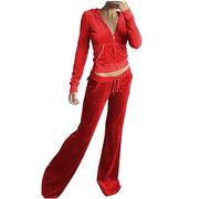 Survêtements pour Femmes Velours Loungewear Sweat à Capuche Ensemble de Sport Jogging Décontracté Sportswear Survêtement à Manches Longues Haut et Pantalon 2 Pièce Tenue de Pyjama Pas Cher