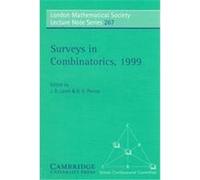Surveys in Combinatorics, 1999, London Mathematical Society Lecture Note Series