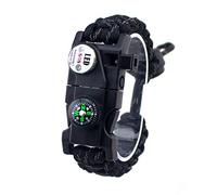 Survie de Paracord Bracelet, 7 Core réglable 20 en 1 Sport Roue Crantée Outdoor Survival Kit de Secours avec SOS LED lumière, Boussole, sifflet, Fire Starter Multi Outil de Sauvetage