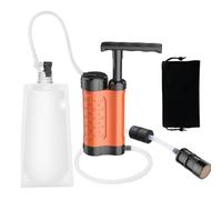 Survie du purificateur d'eau - 1500 ml de filtre à eau survivre | Système de purification de l'eau 230G | 3000L Filtre à eau personnelle en plein air | Filtre d'eau légère à pompe à main pour le camp