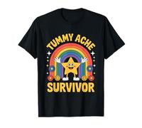 Survivant aux douleurs au Ventre - Étoile Arc-en-Ciel Amusante T-Shirt