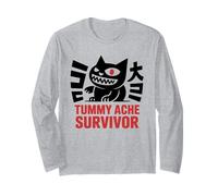 Survivant aux maux de ventre - Amusant estomac mignon amoureux des chats Manche Longue