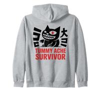 Survivant aux maux de ventre - Amusant estomac mignon amoureux des chats Sweat à Capuche