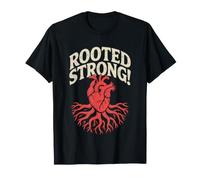Survivant Coeur Ouvert Arbre De Vie Pousse Fort Racines du T-Shirt