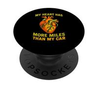 Survivant de Chirurgie Cardiaque Plus de kilomètres Que la Voiture Cool Get Well PopSockets PopGrip Adhésif