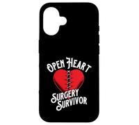Survivant de la Chirurgie à cœur Ouvert - Récupération du survivant d'une Crise Cardiaque Coque pour iPhone 16