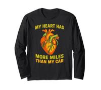 Survivant de la Chirurgie Cardiaque More Miles Than My Car Cool Get Well Manche Longue