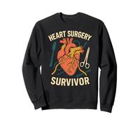 Survivant de la Chirurgie Cardiaque More Miles Than My Car Cool Get Well Sweatshirt