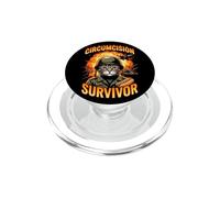 Survivant de la circoncision Chat drôle étrange spécifique Chat Meme Chats PopSockets PopGrip pour MagSafe