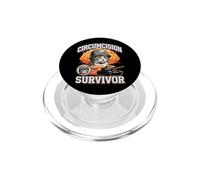Survivant de la circoncision Chat drôle étrange spécifique Chat Meme Chats PopSockets PopGrip pour MagSafe