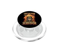 Survivant de la circoncision Chat drôle étrange spécifique Chat Meme Chats PopSockets PopGrip pour MagSafe