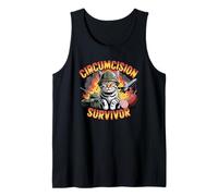 Survivant de la circoncision drôle étrange chat meme Débardeur