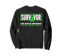 Survivant de la maladie de Lyme - Ruban Vert Sensibilisation à la maladie de Lyme Sweatshirt