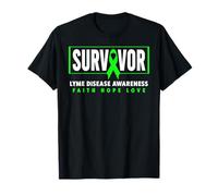 Survivant de la maladie de Lyme - Ruban Vert Sensibilisation à la maladie de Lyme T-Shirt