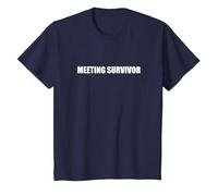 Survivant de la réunion T-Shirt, Enfant, Bleu Marine, 8 Ans