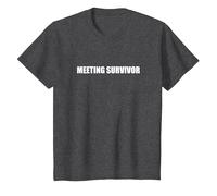 Survivant de la réunion T-Shirt, Enfant, Chiné Foncé, 12 Ans