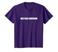 Survivant de la réunion T-Shirt, Enfant, Violet, 4 Ans