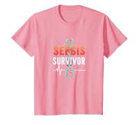 Survivant de la Sensibilisation à la septicémie - Inspirer la récupération médicale T-Shirt, Enfant, Rose, 3 Ans