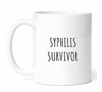 Survivant De La Syphilis Tasse À Café Impression Tasses Céramique Tasse 330Ml Pour Thé Femme Homme