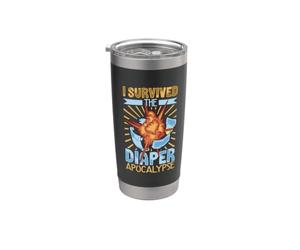 Survivant de l'apocalypse des couches - Changer les couches Gobelet isotherme en acier inoxydable double paroi