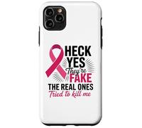 Survivant de Mastectomie avec Ruban Rose pour Lutte Contre Le Cancer du Sein Coque pour iPhone 11 Pro Max