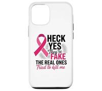 Survivant de Mastectomie avec Ruban Rose pour Lutte Contre Le Cancer du Sein Coque pour iPhone 12/12 Pro