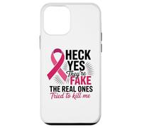 Survivant de Mastectomie avec Ruban Rose pour Lutte Contre Le Cancer du Sein Coque pour iPhone 12 Mini