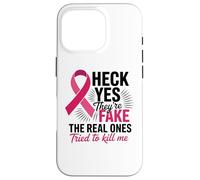 Survivant de Mastectomie avec Ruban Rose pour Lutte Contre Le Cancer du Sein Coque pour iPhone 16 Pro