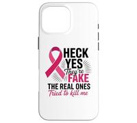Survivant de Mastectomie avec Ruban Rose pour Lutte Contre Le Cancer du Sein Coque pour iPhone 16 Pro Max